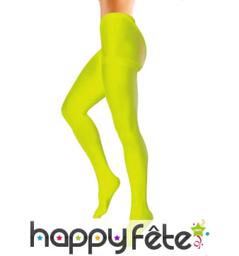 Collants jaune fluo de taille standard