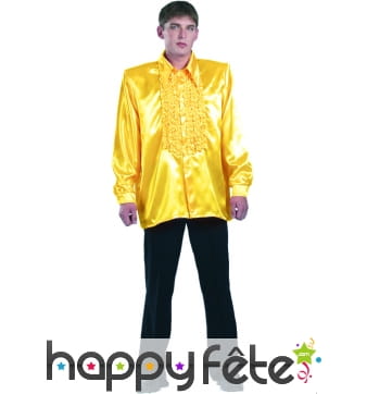 Chemise jaune super ruche homme