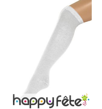 Chaussettes longues blanches