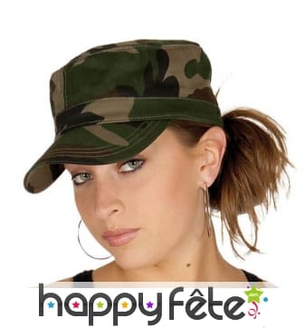 Casquette militaire ajustable