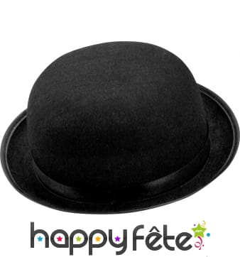 Chapeau melon adulte noir