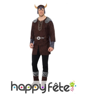 Costume marron de Viking pour homme adulte