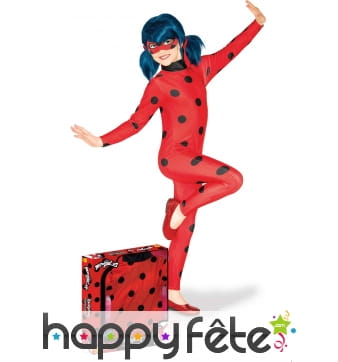 Costume Miraculous Lady Bug en coffret pour fille