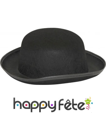 Chapeau melon noir pour adulte