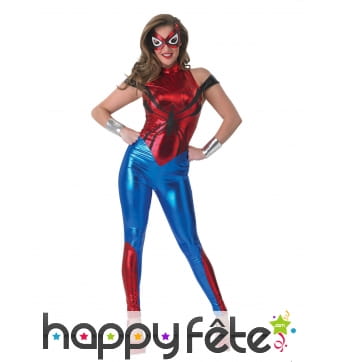 Combinaison moulante Spiderman pour femme