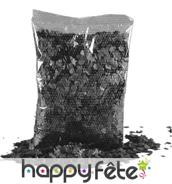 Confettis noir en sachet