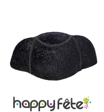 Chapeau noir uni de torero pour adulte