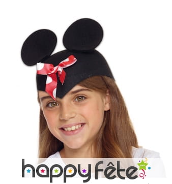 Chapeau oreilles de Madame souris pour enfant