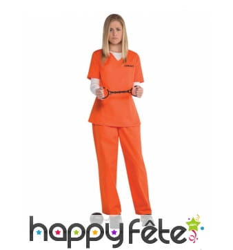 Combinaison Orange Is The New Black pour femme