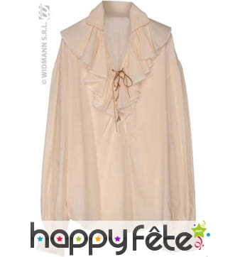 Chemise pirate femme beige