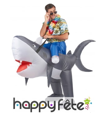 Costume Porte Moi gonflable de requin pour adulte