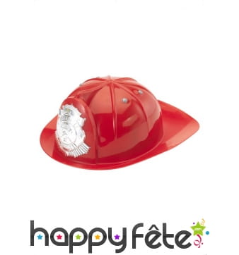 Casque pompier rouge