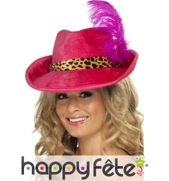 Chapeau pimp rose femme