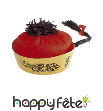 Chapeau rouge asiatique pour enfant