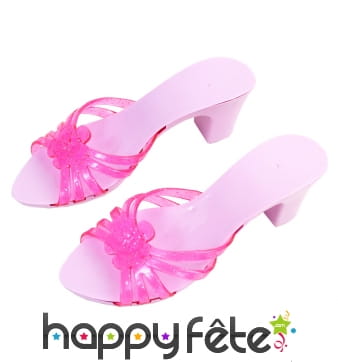 Chaussures rose de princesse jouet pour enfant