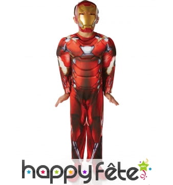 Costume rembourré Iron Man luxe pour enfant