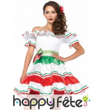 Costume robe mexicaine courte