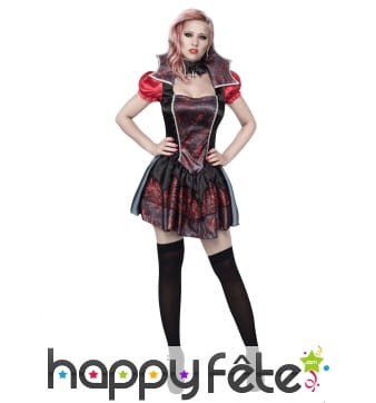 Costume robe tulle vampire araignée