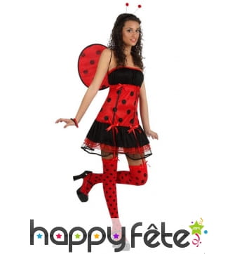 Costume sexy de coccinelle pour femme adulte