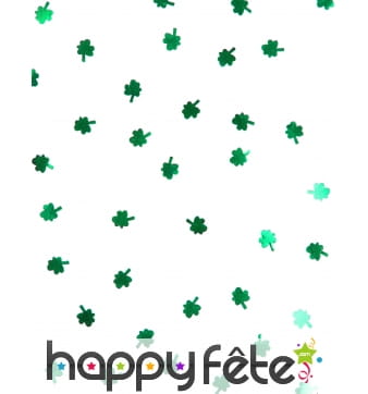 Confettis trèfles verts St Patrick, 28g