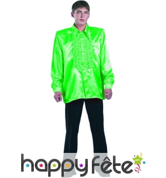 Chemise verte super ruche homme