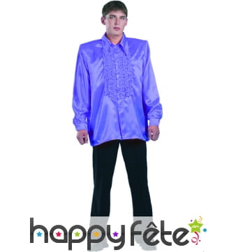 Chemise violet super ruche homme