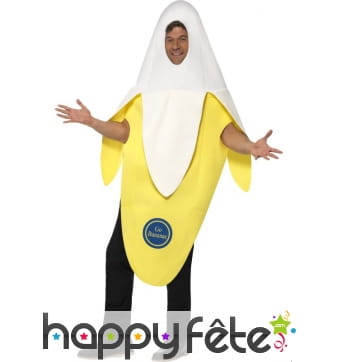 Déguisement banane épluchée