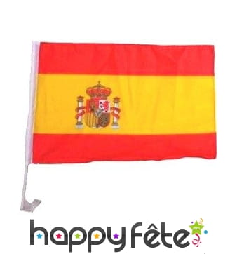 Drapeau Espagne pour voiture 30 X 46 cm