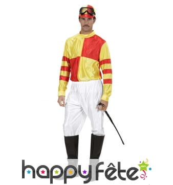 Déguisement jaune et rouge de jockey