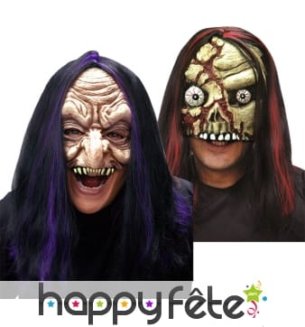 Demi masque souple pour halloween