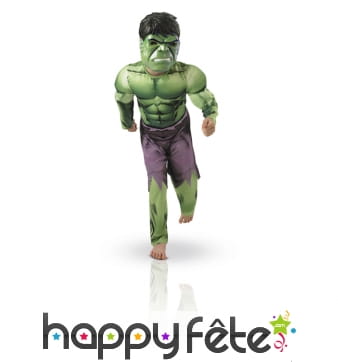 Déguisement rembourré Hulk pour enfant