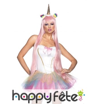 Déguisement robe tutu de licorne pour femme