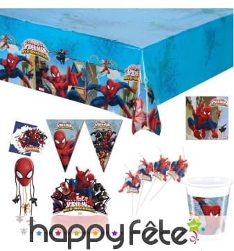 Décoration Spiderman d'anniversaire