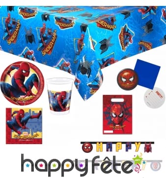 Déco Spiderman Homecoming pour anniversaire