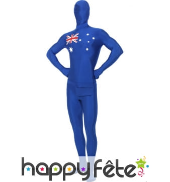 Déguisement seconde peau drapeau australien