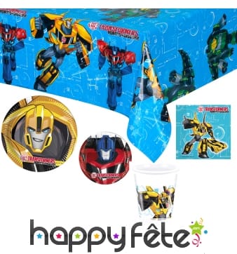 Déco Transformers pour table d'anniversaire