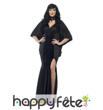 Déguisement vampire femme grande taille, noire