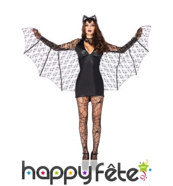 Elégant costume de chauve souris pour femme