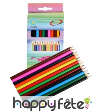 Etui de 12 crayons de couleurs (18 cm)