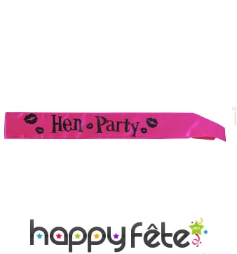 Echarpe de miss "hen party"