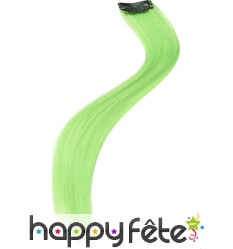 Extension pour cheveux verte fluo