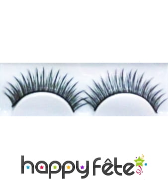 Faux cils effet naturel noirs longs