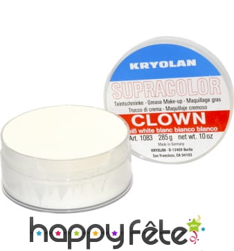 Fard gras de clown blanc 150 ml