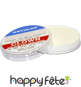 Fard gras de clown blanc 55 ml