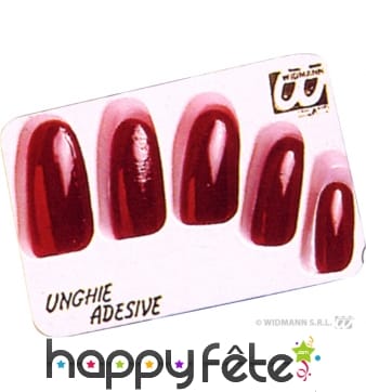 Faux ongles rouges