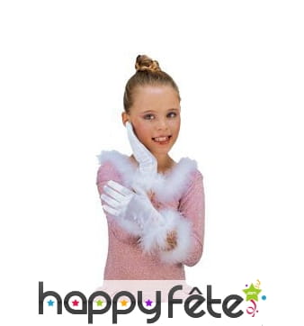 Gants avec froufrous pour enfant