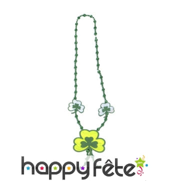 Grand collier Saint Patrick avec trefles