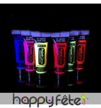 Gel fluo UV pour cheveux