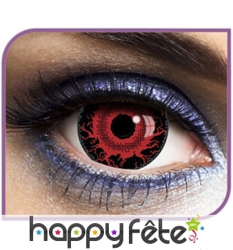 Grandes lentilles rouges de diable