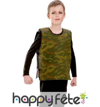 Gilet pare balle camouflage pour enfant